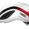 ABUS GameChanger White Red Casque Aéro -Garmin Magasin abus gamechanger white red casque aero