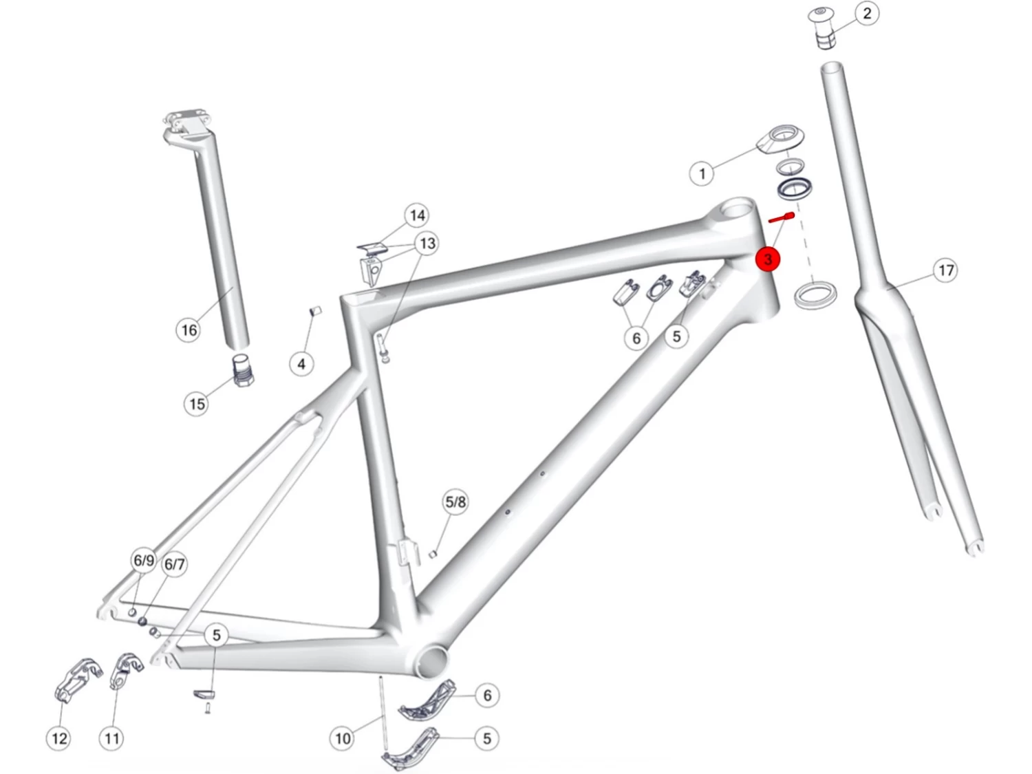 BMC Guide Câble De Frein (1 Pièce) 301104 4 BMC Guide Câble De Frein (1 Pièce) 301104 – Image 2