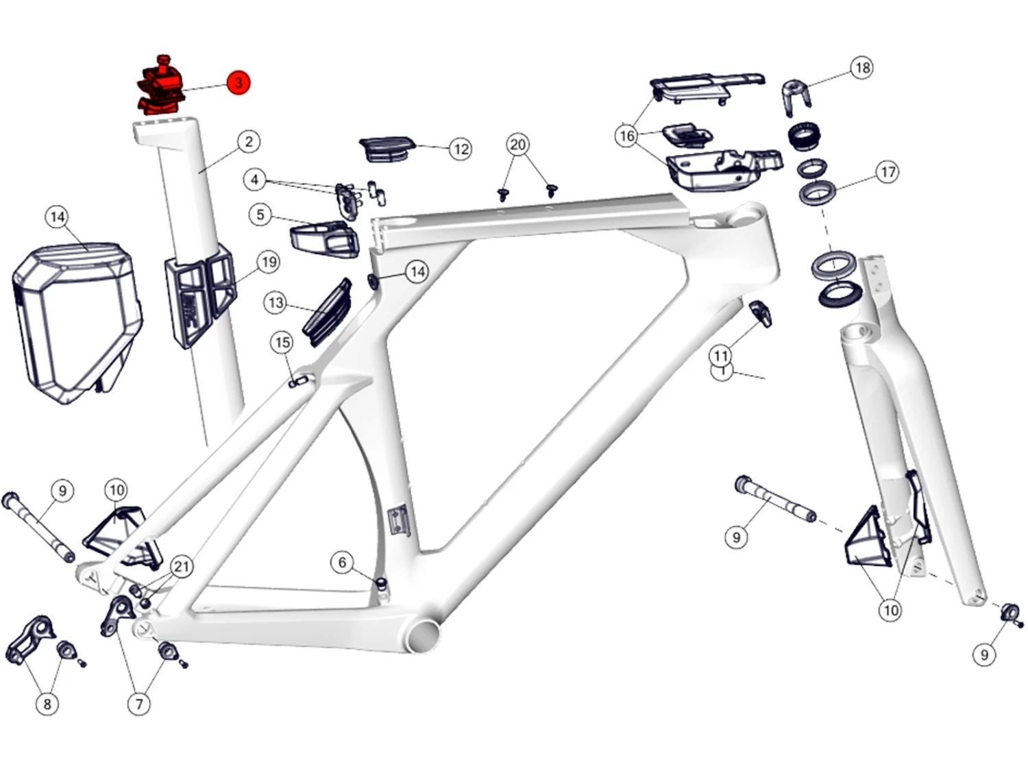 BMC Chariot De Selle Timemachine 01 / 02 Saddle Clamp 212482 3 BMC Chariot De Selle Timemachine 01 / 02 Saddle Clamp 212482