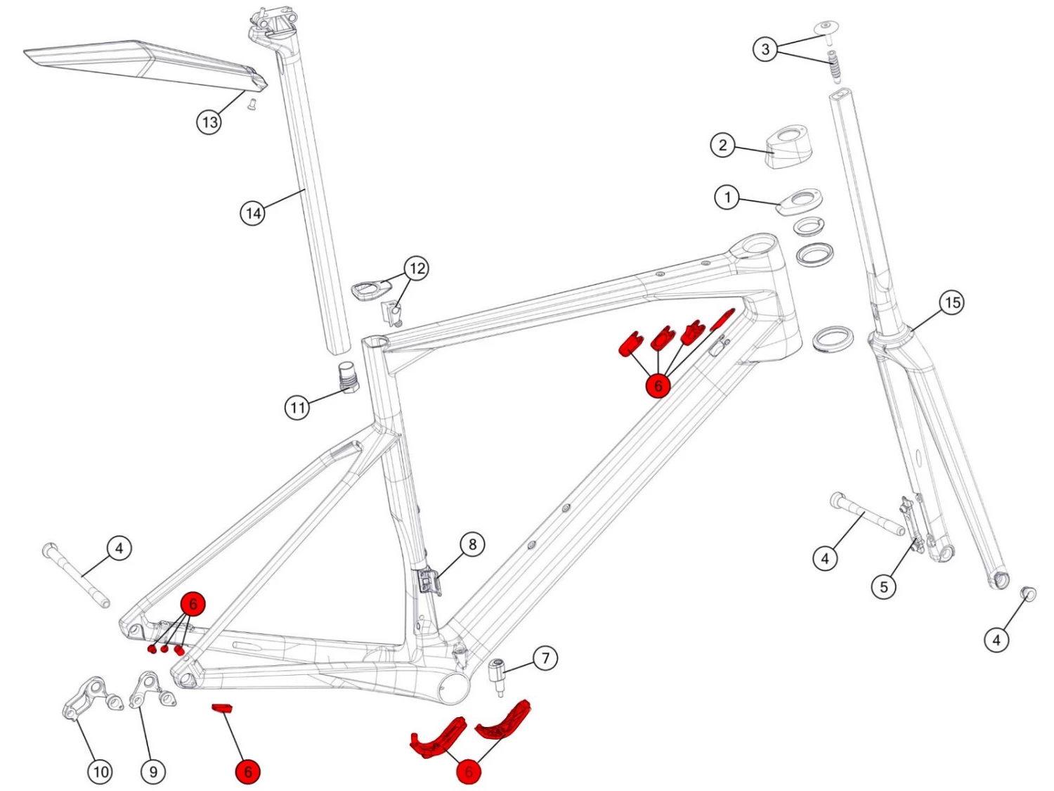 BMC Guide Câble 23 Pour Roadmachine 01/02 - 302092 4 BMC Guide Câble 23 Pour Roadmachine 01/02 - 302092 – Image 2