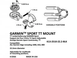 K-EDGE Mount Support GPS Garmin Sport TT -Garmin Magasin k edge mount support gps garmin sport tt 3