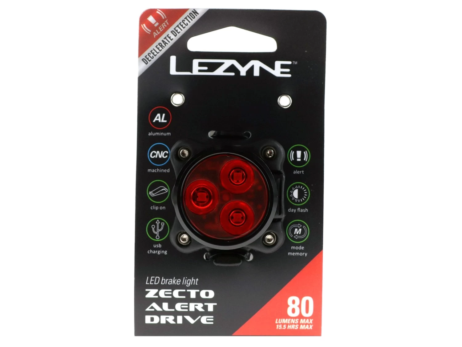 LEZYNE Zecto Drive Alert éclairage Arrière à Signalisation Automatique 4 LEZYNE Zecto Drive Alert éclairage Arrière à Signalisation Automatique – Image 2