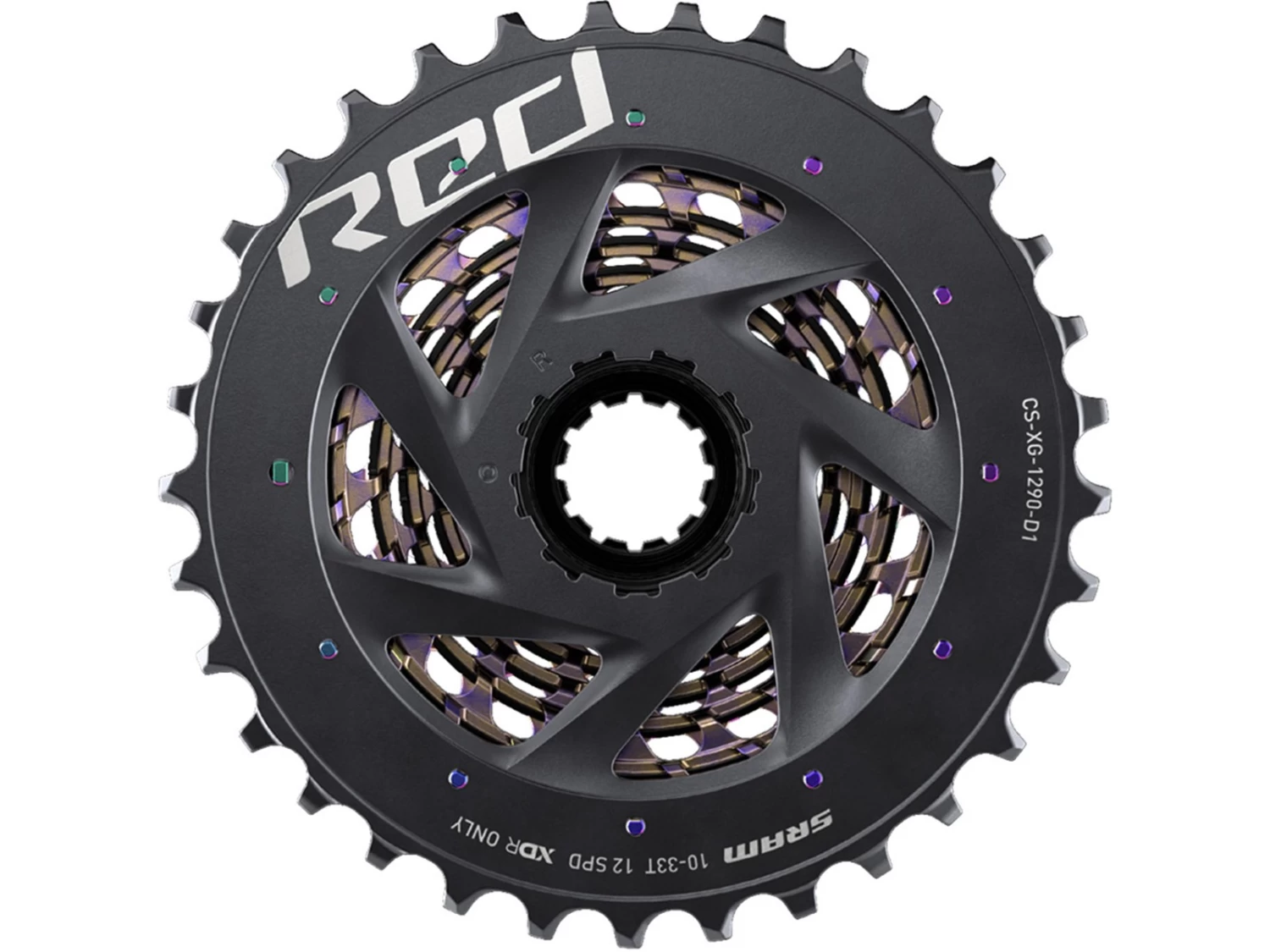 SRAM Cassette Red Rainbow XG-1290 12 Vitesses 10-28 Dents 5 SRAM Cassette Red Rainbow XG-1290 12 Vitesses 10-28 Dents – Image 3